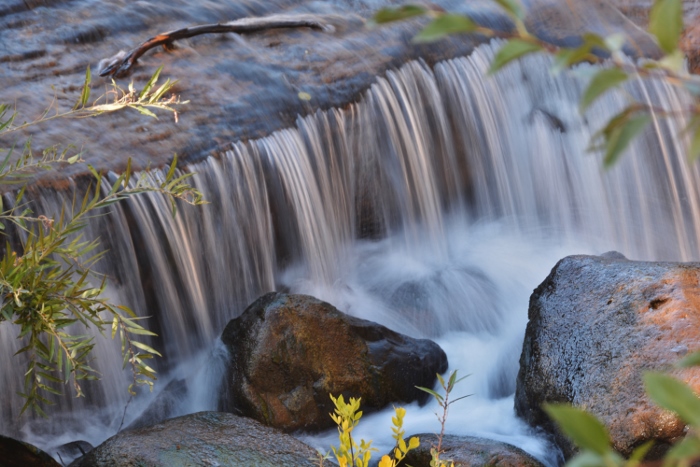 water flowing in slow-motion
